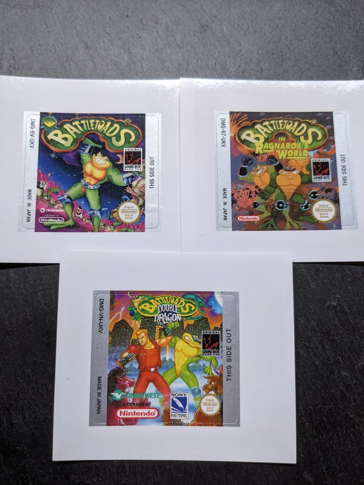 Pegatina juegos Game Boy Battletoads saga