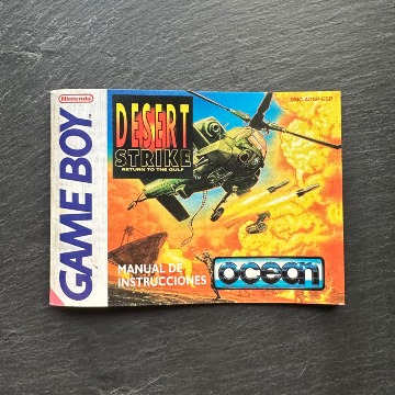 Desert Strike manual Game Boy