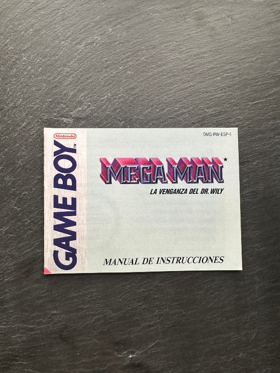 Mega Man Instruction Booklet Game Boy
