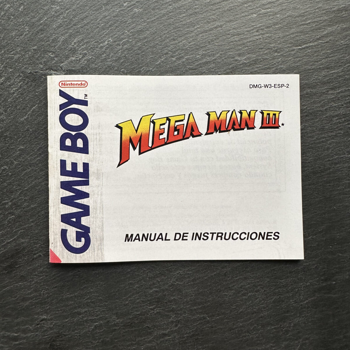 Mega Man III manual Game Boy