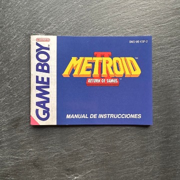 Metroid II manual Game Boy