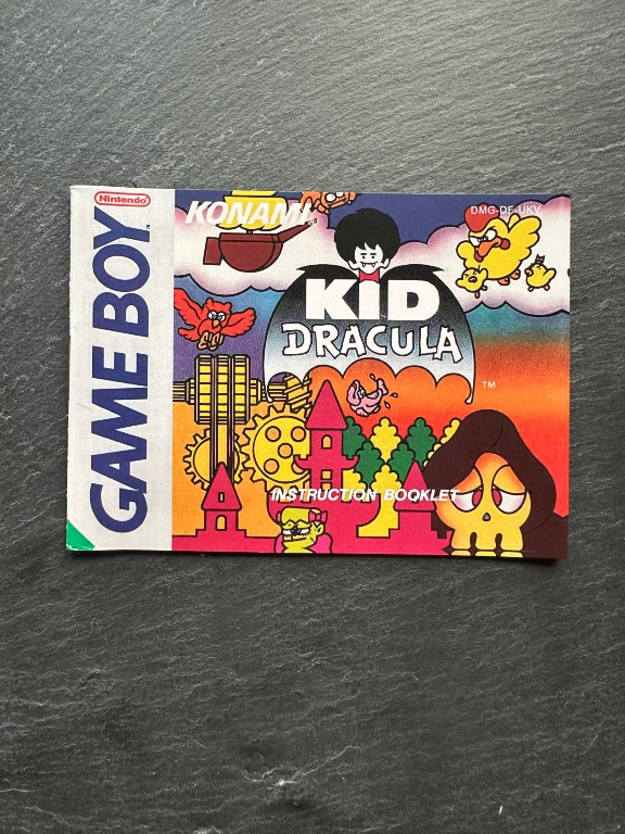 Kid Dracula manual Game Boy