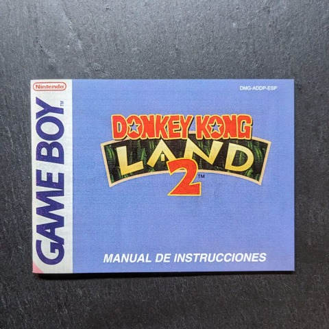 Donkey Kong Land 2 manual Game Boy