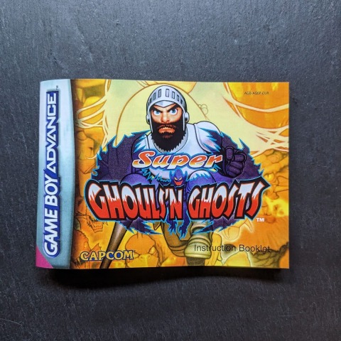 Ghouls'n Ghosts manual Game Boy Advance