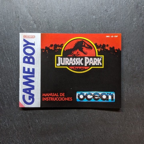 Jurassic Park manual Game Boy