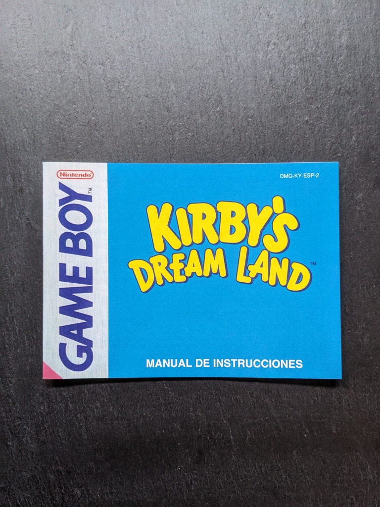 manual repro game boy kirby dream