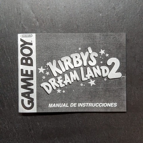Kirby's Dream Land 2 manual Game Boy