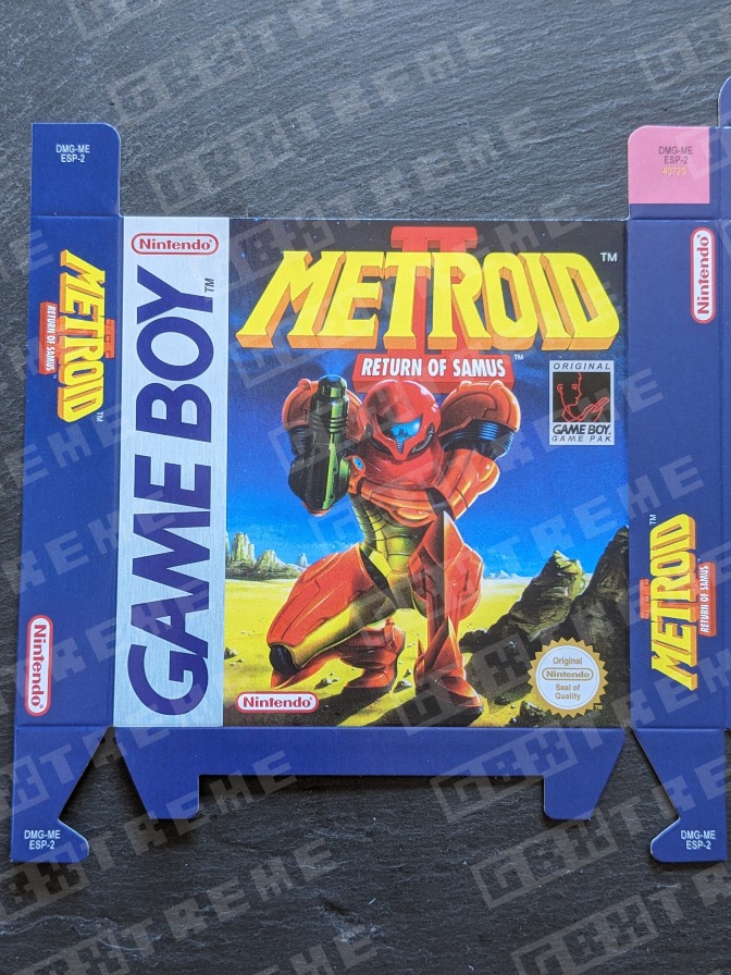 caja repro game boy metroid II return of samus