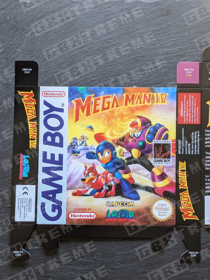 caja repro game boy megaman IV