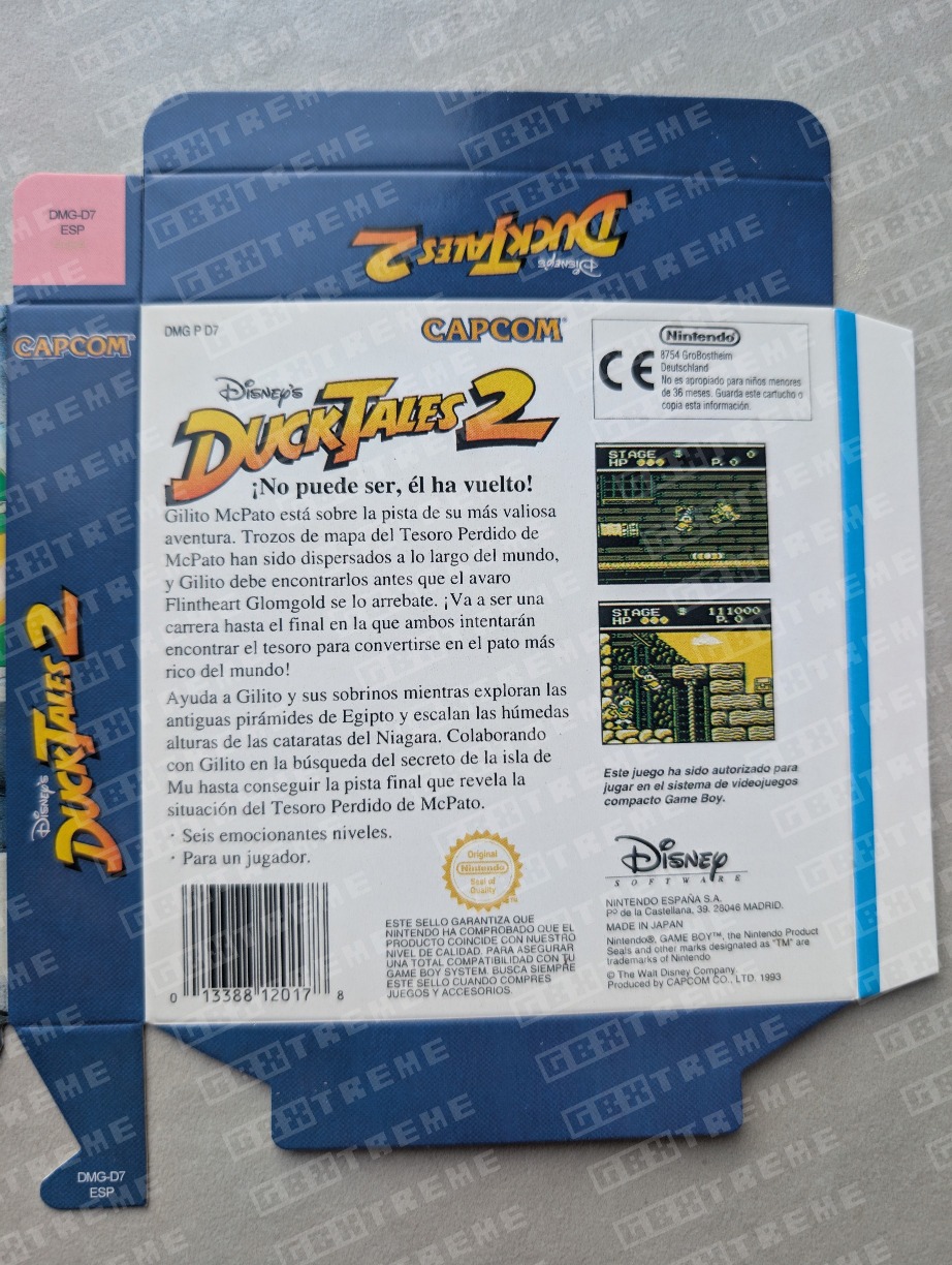 Caja Repro Game Boy Ducktales 2